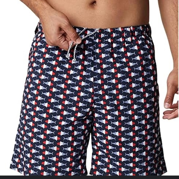 Columbia Men's PFG Super Backcast™ Water Shorts Fish Print Size Large - Picture 1 of 7